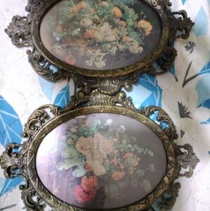 Antique international sliver Co ornate beveled sliver plate heavy hand.